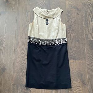Elegant Black and Gold Women's Dress